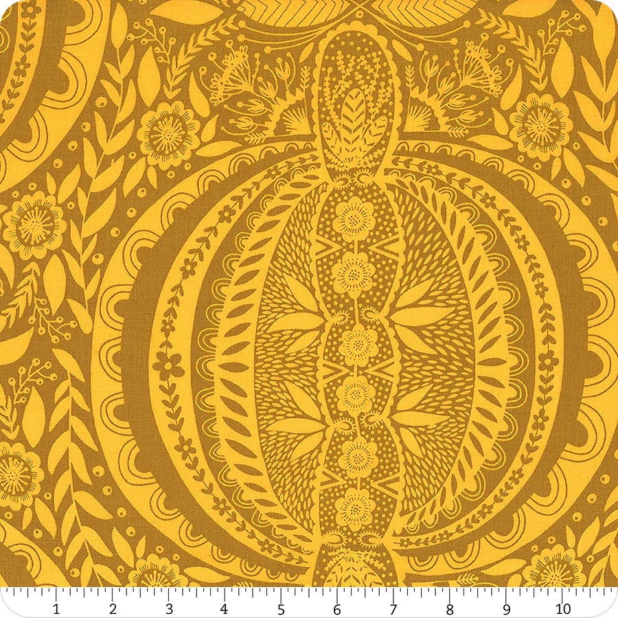 FreeSpirit Fabrics - Love Always, Anna Maria - Golden Propagate - PWAM006-GOLDEN