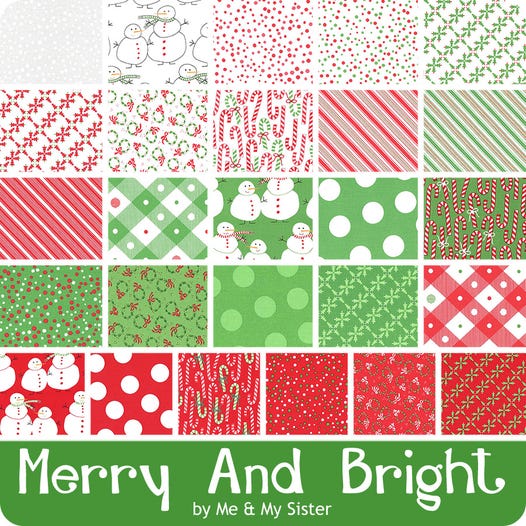 Moda Merry and Bright - 26 Fat Eight Bundle by Me & My Sister -22400F8