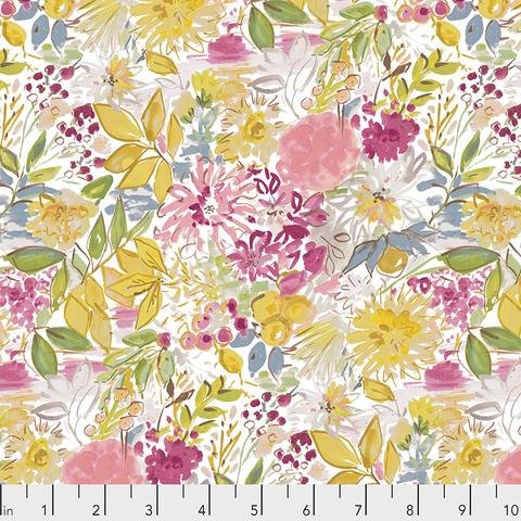 Adelaide Grove - Garden Grove Ochre - Large Floral - PWDF306.OCHRE