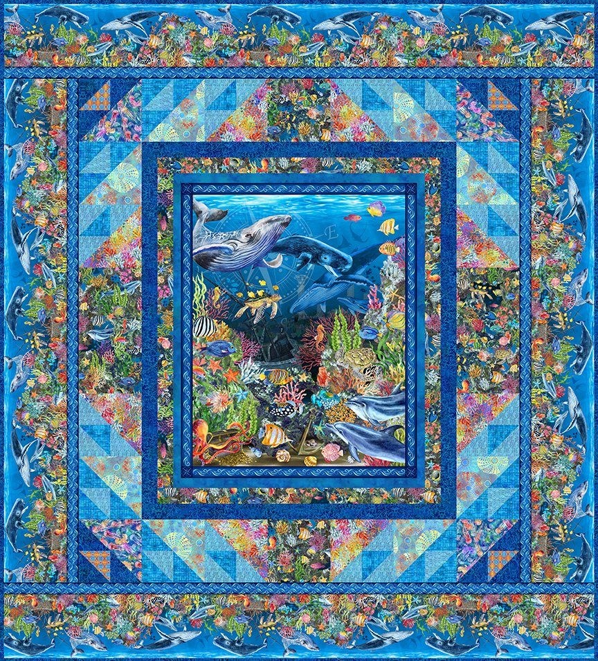 Calypso II Quilt Kit - Blue