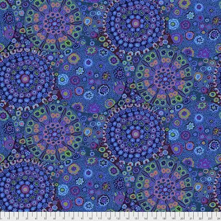 FreeSpirit Fabrics - Kaffe Fassett Millefiore Blue - Wide Back - 108 inch wide