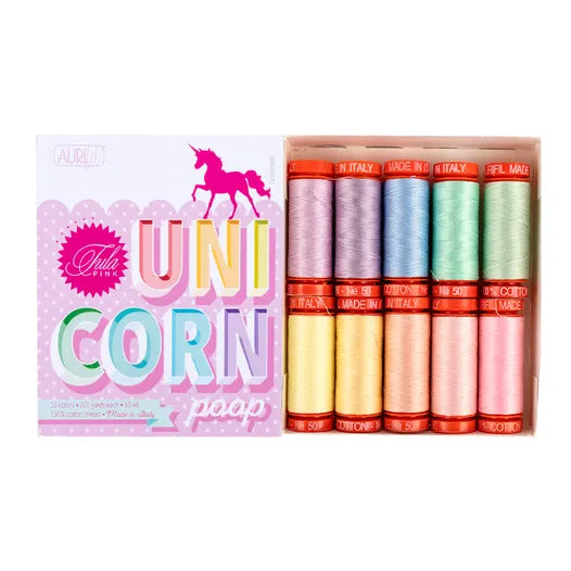 Tula Pink Unicorn Poop Thread Collection